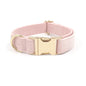 Customizable Buckle Engraving!  Luxury Pink Velvet Collar Dog Set (individual also)