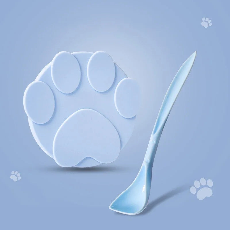 "2-in-1 Portable Silicone Pet Food Sealer & Spoon"