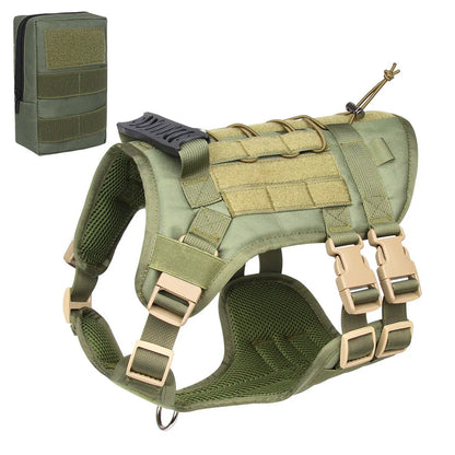 "Tactical Dog Harness Vest – Outdoor Training & Walking Gear for Medium & Large Dogs"