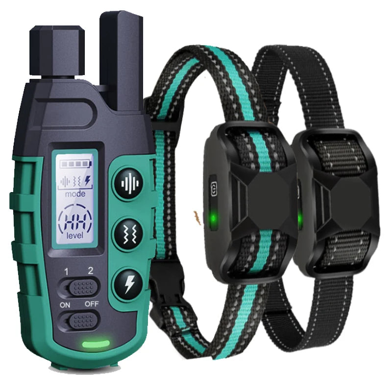 "3300FT Waterproof Electric Dog Training Collar with Remote Control"