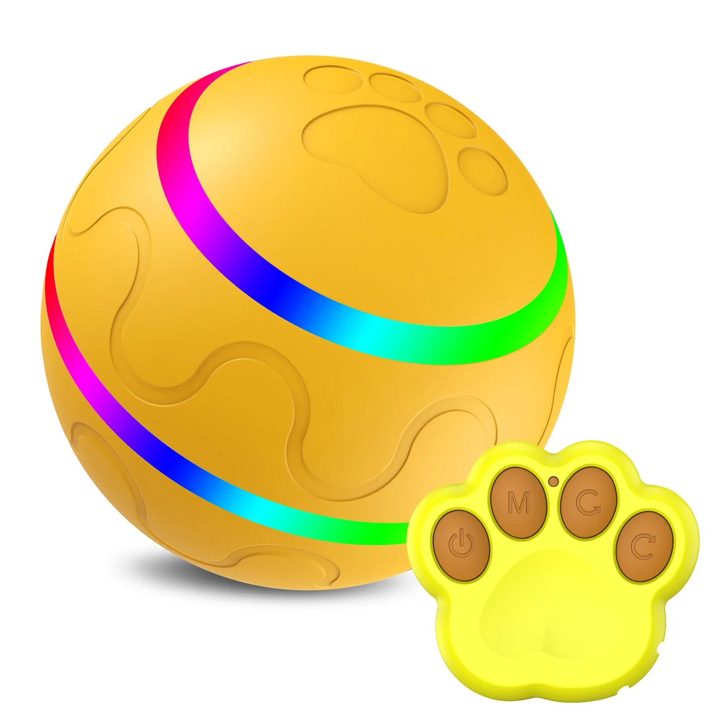 "Remote Control Interactive Dog Ball – Automated Fun for Aggressive Chewers"