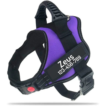 "Custom Adjustable Dog Harness – High-Quality Nylon Vest for Small & Large Dogs