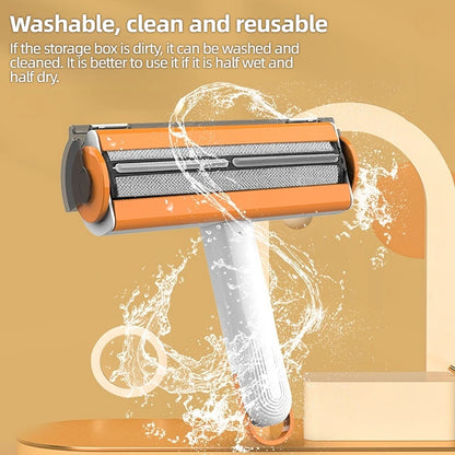 "Multifunctional Portable Pet Hair Remover – Washable Roller for Clothes"