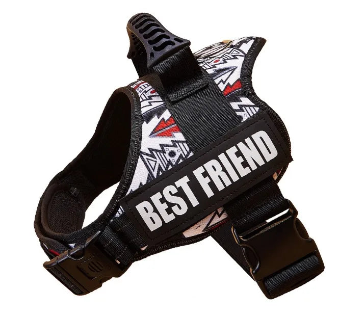 "Custom Adjustable Dog Harness – High-Quality Nylon Vest for Small & Large Dogs