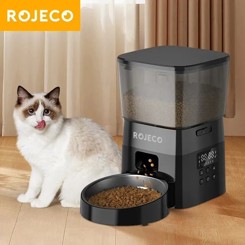 ROJECO Automatic Pet Food Feeder