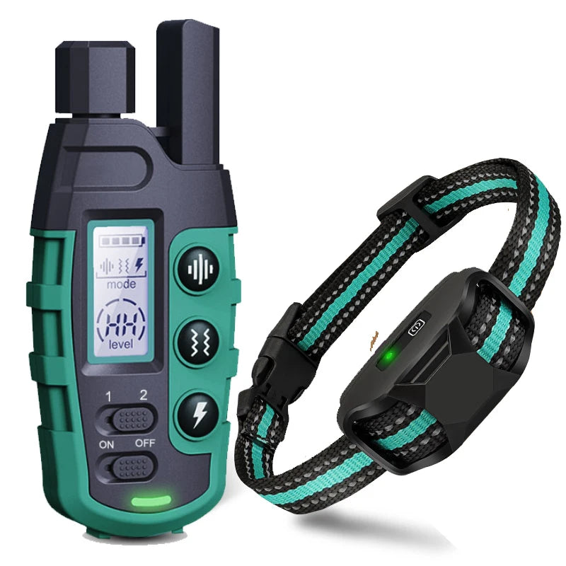 "3300FT Waterproof Electric Dog Training Collar with Remote Control"