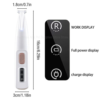 New Dog Paw Trimmer with LED Light Fully Waterproof