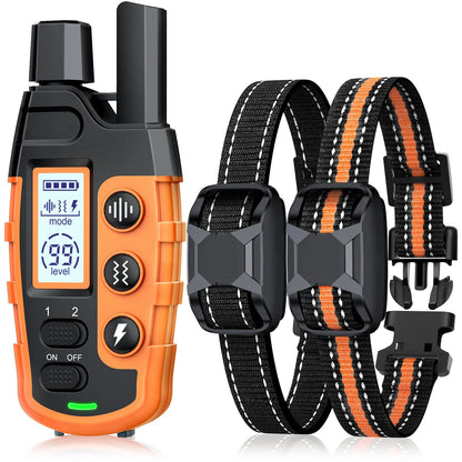 "3300FT Waterproof Electric Dog Training Collar with Remote Control"