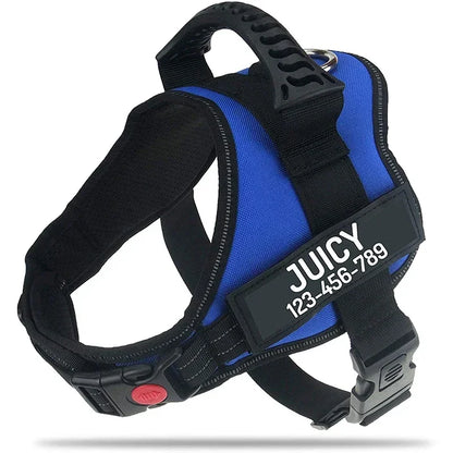 "Custom Adjustable Dog Harness – High-Quality Nylon Vest for Small & Large Dogs