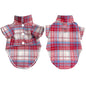 "Plaid Dog Shirt – Stylish & Breathable Autumn Coat for Small & Large Dogs"