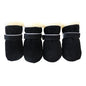 4pcs/set Plush Pet Dog Shoes winter