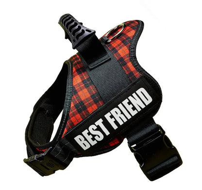 "Custom Adjustable Dog Harness – High-Quality Nylon Vest for Small & Large Dogs