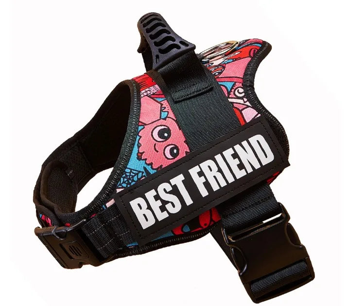 "Custom Adjustable Dog Harness – High-Quality Nylon Vest for Small & Large Dogs