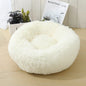 "Calming Donut Dog Bed – Warm & Soft Plush Pet Cushion for Dogs & Cats"