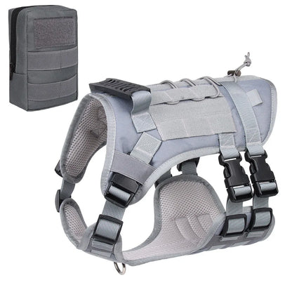 "Tactical Dog Harness Vest – Outdoor Training & Walking Gear for Medium & Large Dogs"