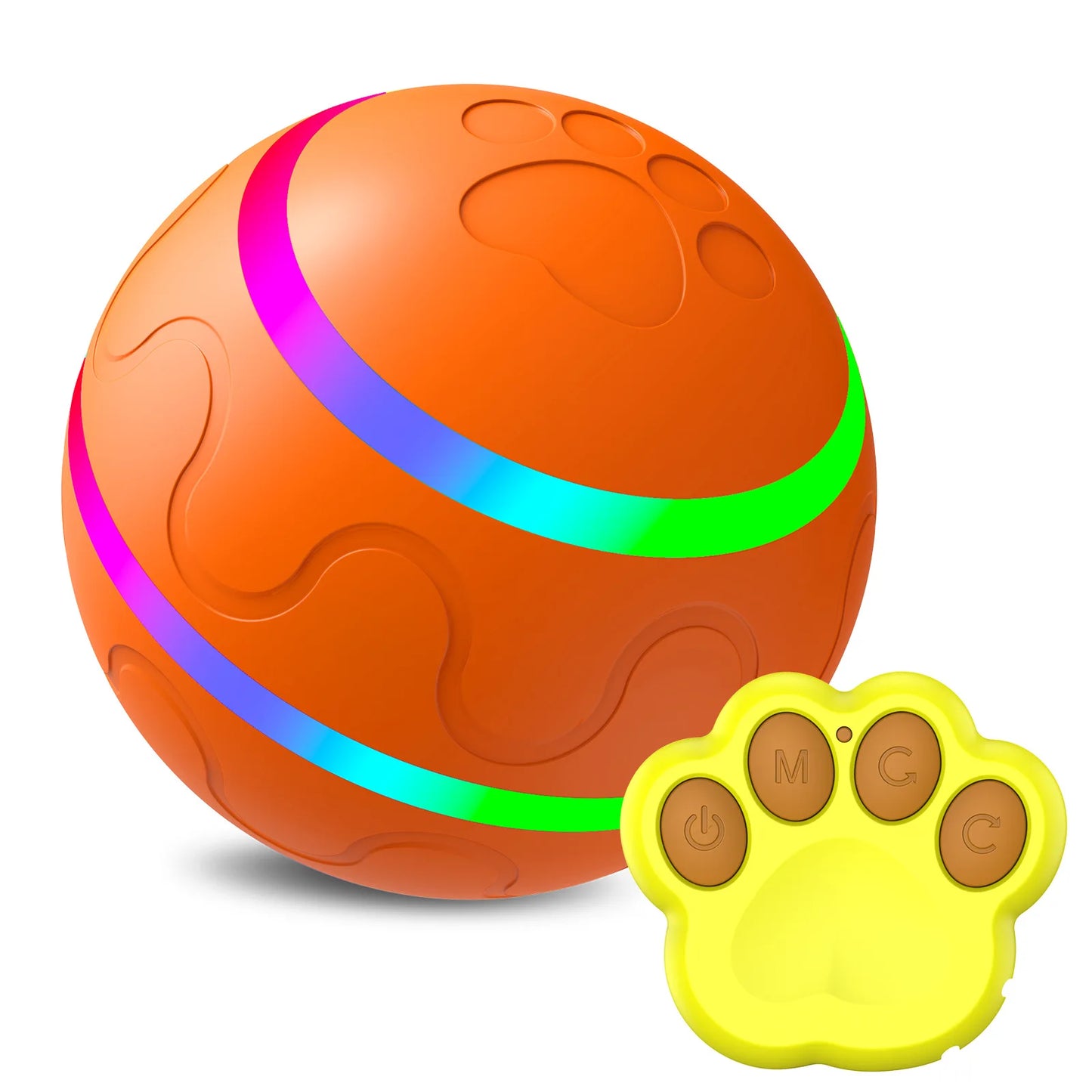 "Remote Control Interactive Dog Ball – Automated Fun for Aggressive Chewers"