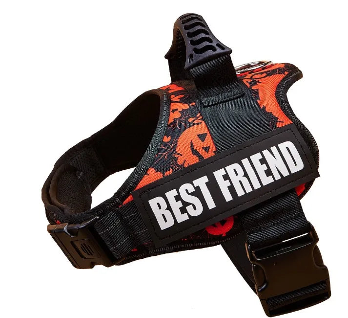 "Custom Adjustable Dog Harness – High-Quality Nylon Vest for Small & Large Dogs