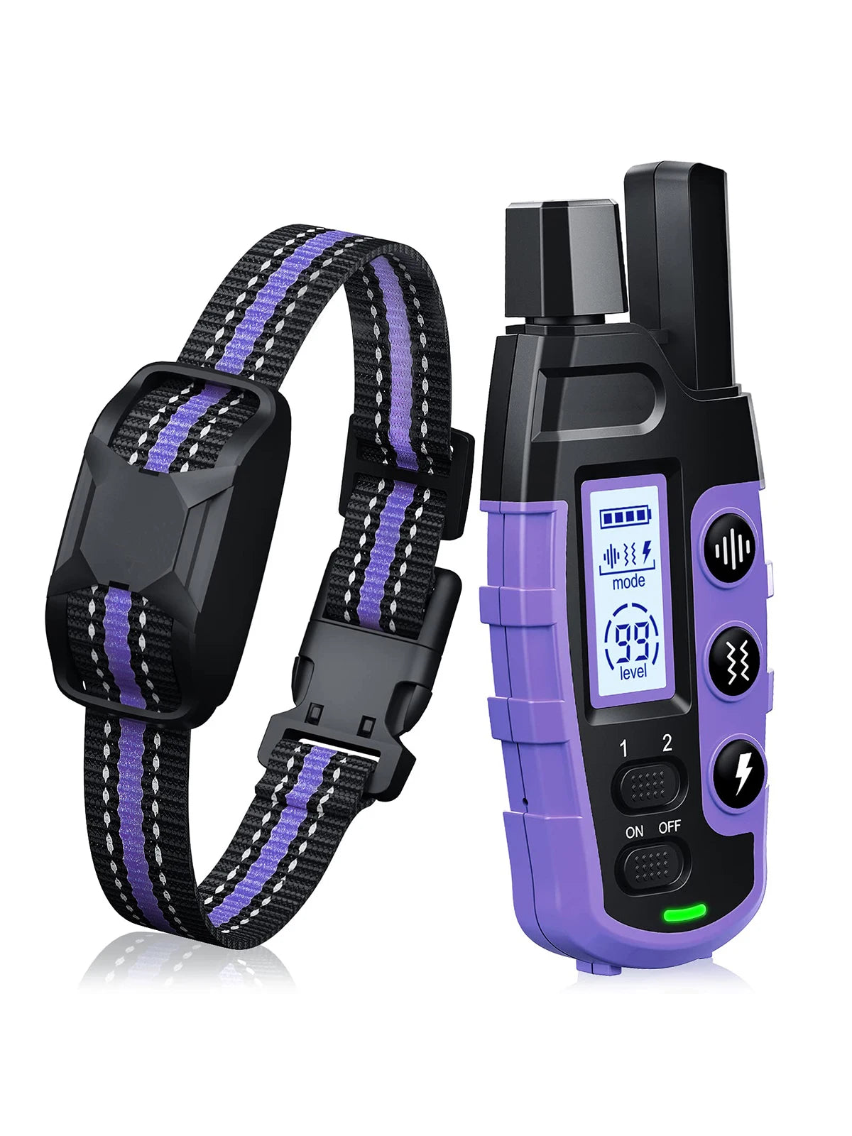 "3300FT Waterproof Electric Dog Training Collar with Remote Control"