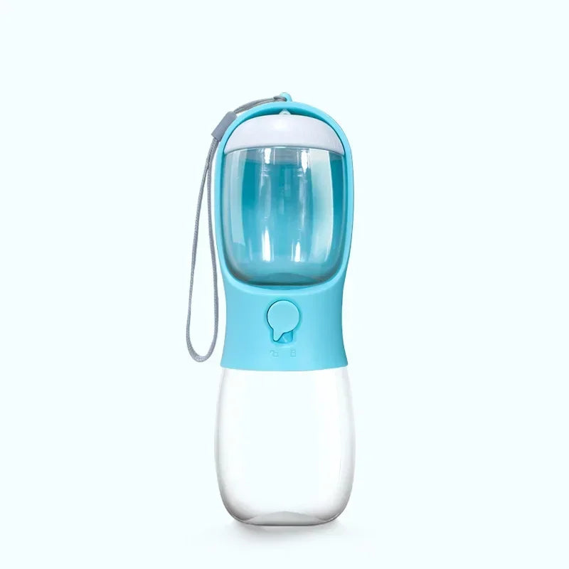 "Portable 2-in-1 Pet Water Bottle with Food Storage for Travel"