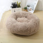 "Calming Donut Dog Bed – Warm & Soft Plush Pet Cushion for Dogs & Cats"