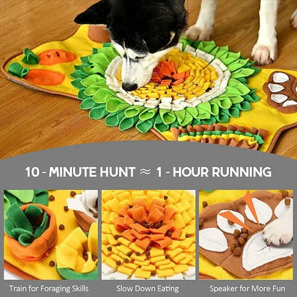 "Interactive Foraging Smell Training Mat for Dogs – Slow Food Blanket"