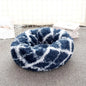 "Calming Donut Dog Bed – Warm & Soft Plush Pet Cushion for Dogs & Cats"