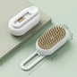 "Electric Spray Water Steam Grooming Comb for Cats – Soft Silicone Massage Brush"