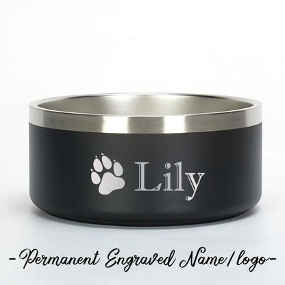 Personalized Stainless Steel Dog Bowls with Name